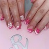 CEWEWP Short Press on Nails Square French Tip Fake Nails