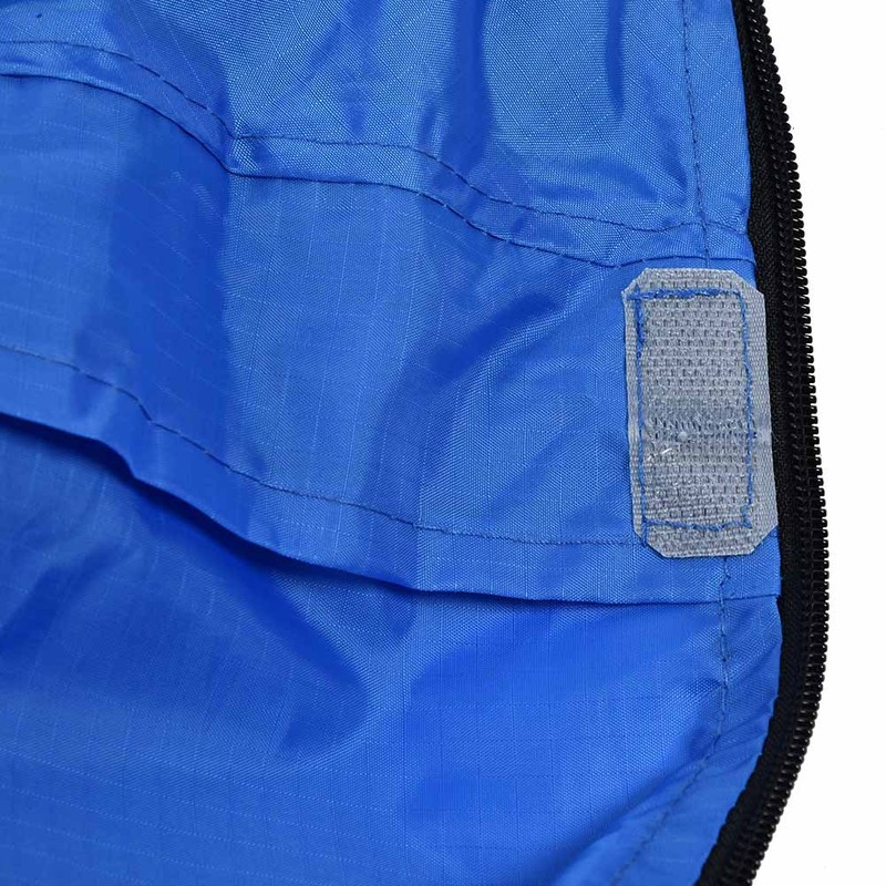Polyester Folding Outdoor Portable Ultralight Waterproof Sleeve Hooded Raincoat(Blue)