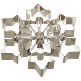 Ateco Large Snowflake Cookie Cutter, Stainless Steel, 8" diameter