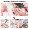 Portable Nail Drill Machine 35000 RPM Rotation Rate Adjustable Electric