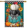 Briarwood Lane Colorful Pumpkin Stack House Flag