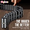 Playbees Jumbo Double Six Dominoes Set - 28 Black Classic