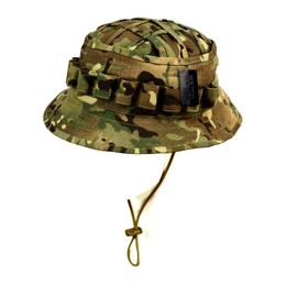 ZAPT Boonie Hat Military Camo Cap Hunter Sniper Ghillie Bucket Hats Adjustable Jungle Bush Hat (Multi Camo)