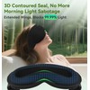 LC-dolida Bamboo Cotton Weighted Bluetooth Sleep Masks, 3D Weighted Sleep
