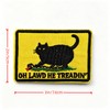 Oh Lawd He Treading Cat Snake Patch Hook and Loop