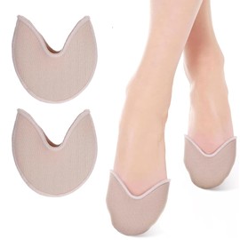 KIRZAX 1 Pair of Toe Pads, Ballet Toe Protectors, Fabric Ballet Toe Pads, Pointed Shoes, Toe Protectors, Half Cushion Covers, Toe Protection, Fits The Foot, Relieves the Toes