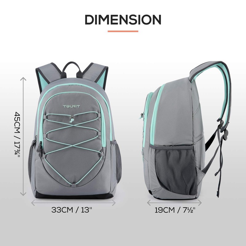 TOURIT Insulated Backpack Cooler Leakproof Lightweight Cooler Backpack for Lunches