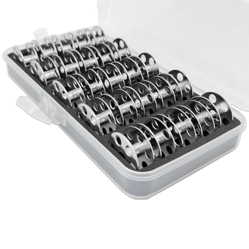 ZhXu Shuo 25 PCS/Box Bobbins with Storage Case Fits for