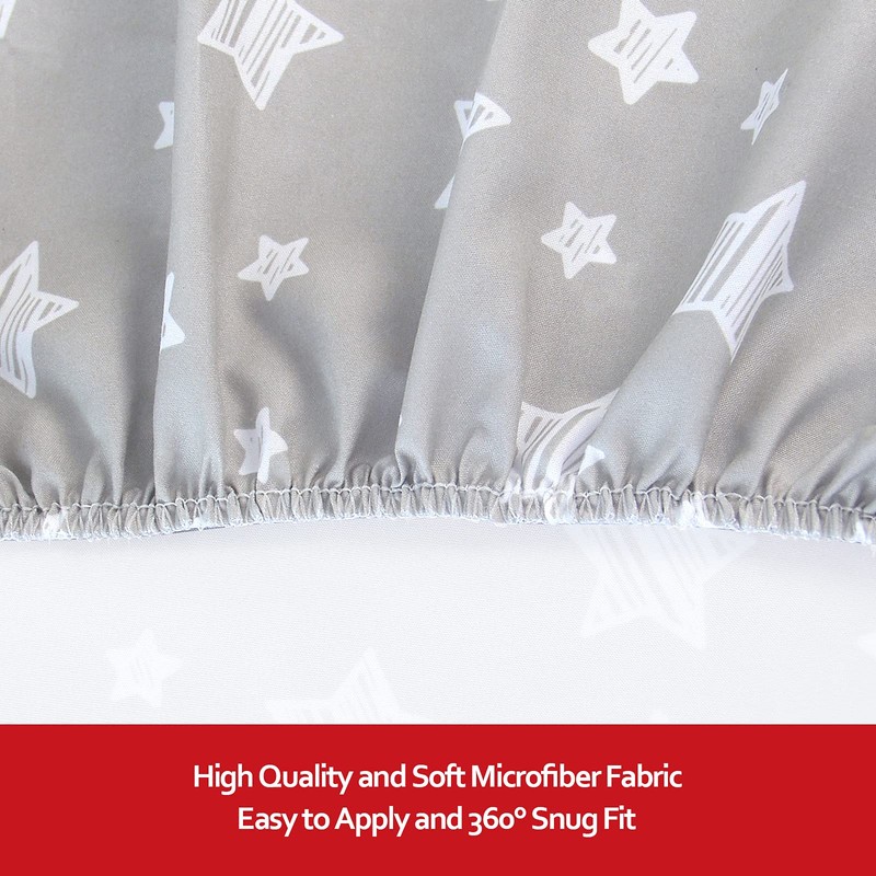 Crib Sheets for Boys or Girls 2 Pack, Fits Standard