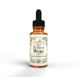 Organic St John's Wort 30 Servings - 800 MG Per Serving - Khroma Herbal Products - 2 FL OZ - Hypericum Perforatum