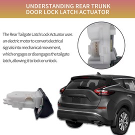 Rear Trunk Door Lock Latch Actuator Compatible with Murano 2015-2023, Rogue 2014-2020 Tailgate Latch Assembly 905024CL0A