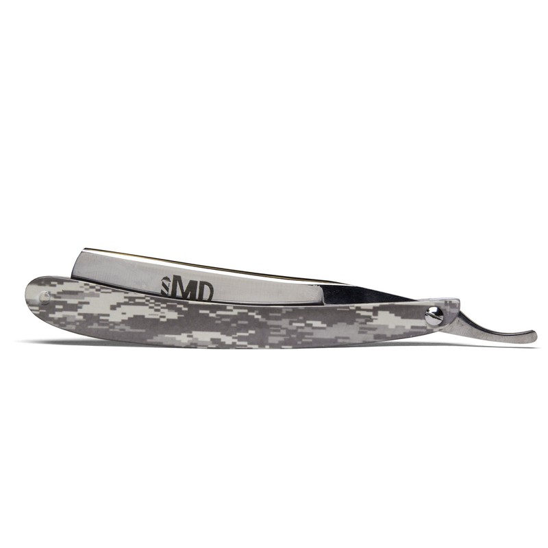 ~SHAVE READY~ MD Camo Straight Razor (Steel)