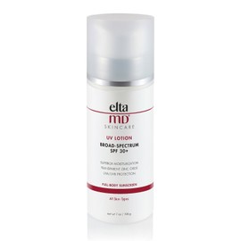 EltaMD UV Lotion Body Sunscreen, SPF 30+ Sunscreen Lotion, Made with Zinc Oxide and Hyaluronic Acid, 7.0 oz Pump