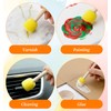 40 PCS Sponge Paint Brushes, Round Foam Art Sponges Brush