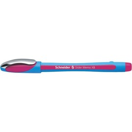 Schneider Pen, Slider MEMO XB (Extra Broad), Pack of 10, Pink (150209), Black