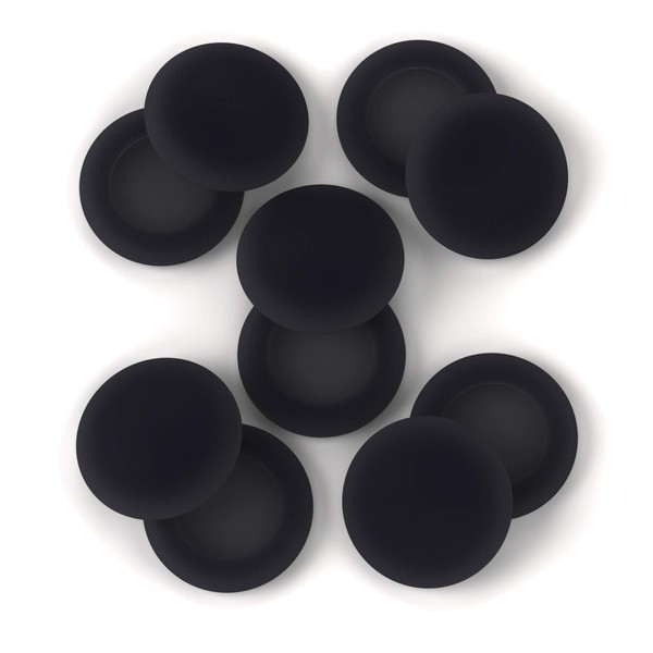 Headset Ear Foam Earpads Sponge Cushion Covers (Black) 5 Pairs