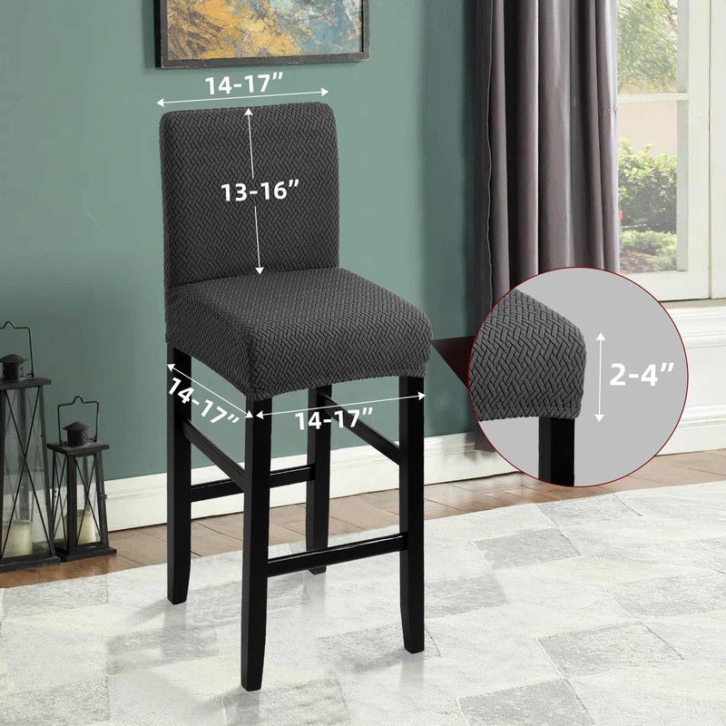 YISUN Waterproof Bar Stool Covers, Stretch Bar Stool Cover with