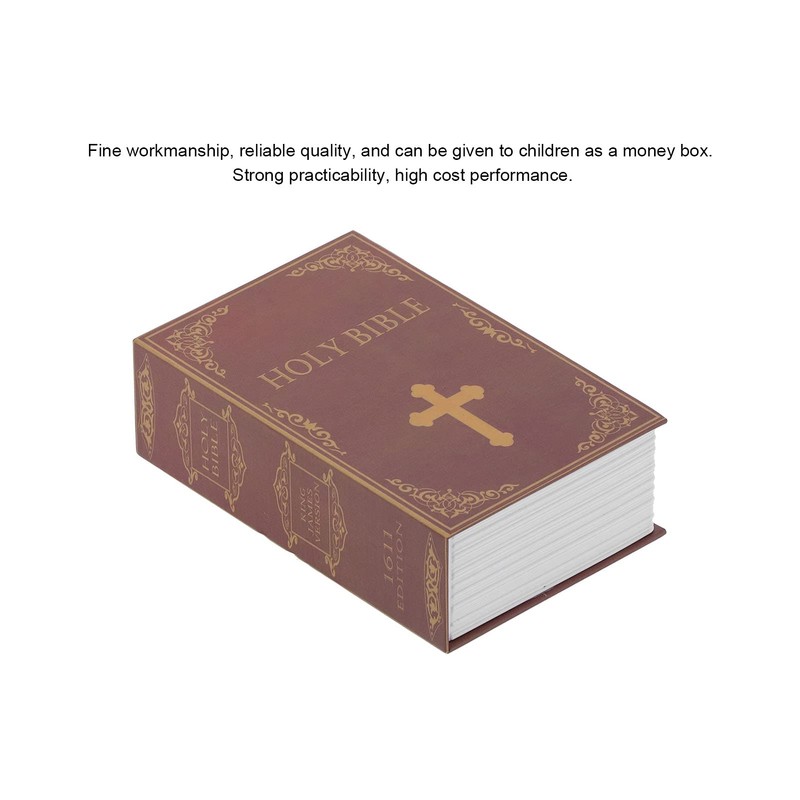 Book Safe Storage Box, Bible Dictionary Secret Safe Diversion Lock