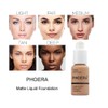 PHOERA Flawless Matte Liquid Foundation, Long Wear Oil Control Full