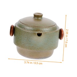 Ciieeo Travel Tea Set Kung Fu Style Ceramic Teapot Cups Compact Easy to Store