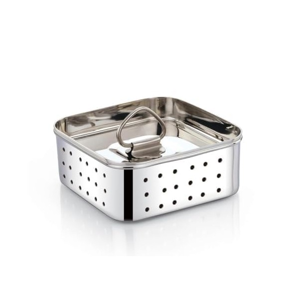Durable Stainless Steel Square Paneer Maker – 350ml for Perfect