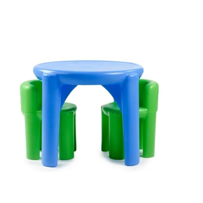 Little Tikes Bright 'n Bold Table & Chairs, Green/Blue, 24