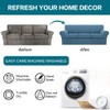 Turquoize 4 Piece Sofa Covers for 3 Cushion Couch Sofa