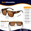 kimorn Polarized Sunglasses Fit Over Glasses for Men Women, Oversized