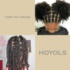 Hoyols 1500 - Correas elásticas negras para el pelo, mini