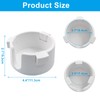 Jiozermi White Anti-Spill Cup Holder, Adjustable Spill Proof Drink Cup