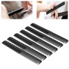 6pcs Carbon Fine Cutting Combs Salon Barber Plastic Hairdressing Flat