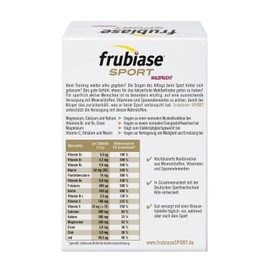 Frubiase SPORT Waldfrucht - Nahrungsergänzungsmittel mit hochdosierten Mineralstoffen, Vitaminen und Spurenelementen - zur Nährstoffversorgung beim Sport - 1 x 20 Brausetabletten