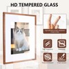 SZKYSJGS 20x30 Picture Frame, Solid Natural Walnut Wood Poster Frame
