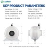 xyfair PF-100 | Radon Mitigation Fan 4" 190CFM | Waterproof