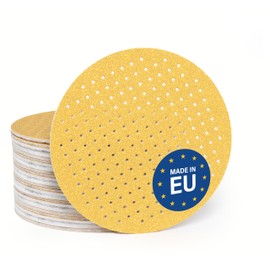 Wabrasive Multi-Hole Sanding Discs 225 mm Velcro Sandpaper Set | Sanding Mesh Grit 80/100/120 Each 5 Pieces | for Longneck Sanders, Drywall Sanders & Giraffe Sander
