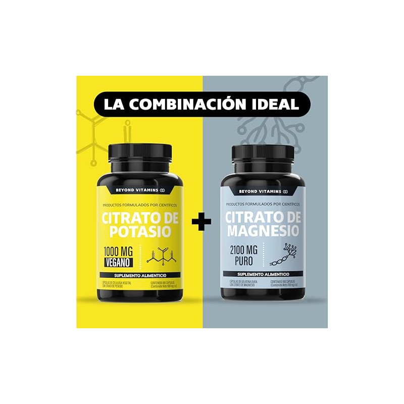 Citrato de Potasio 1000mg | Adicionados con Platano en Polvo,