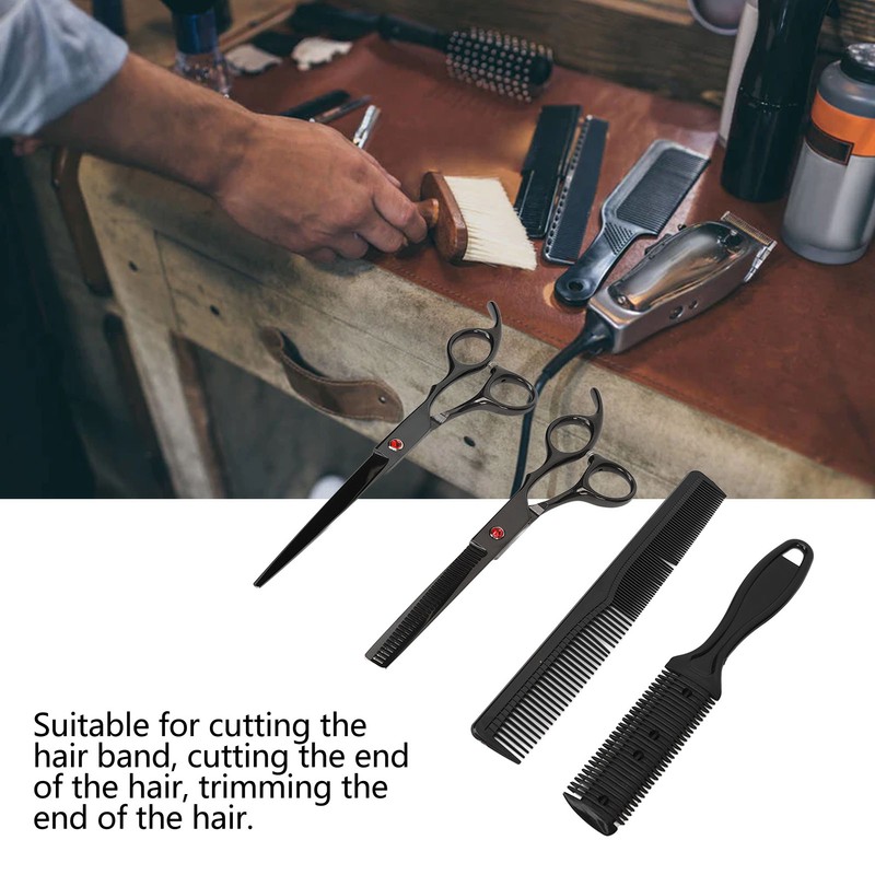 Hair Cutting Scissors Set with Straight Shear and Thinning Shear