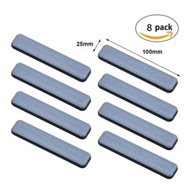 8 Pack Furniture Glides Self-Stick 100x25mm rectangle Teflon Glides Sliders Reusable Furniture Sliders for Carpet for Easy Moving Chair Glides for Tiled Hardwood Floors Furniture Easy Movers