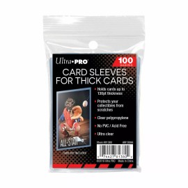 Ultra Pro 130pt Thick Card Soft Sleeves 100, 200, 500, 1000, & 5000 - 5 Packs of 100