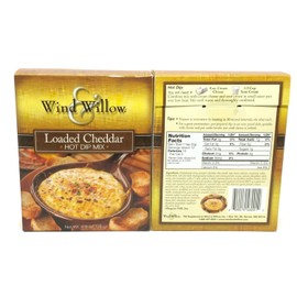 Wind & Willow Dip Mix 4 Flavor Variety Bundle: Loaded Cheddar, Bacon Ranch, Asagio & Roasted Garlic and Fiesta Ranchero (4 Packs Total)