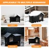 GINDOOR Heated Cat House for Outside, Large Feral Cat Shelter,