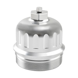 maXpeedingrods Billet Fuel Filter Housing Cap Aluminum for 2017-2020 GM Duramax 6.6L L5P, for Chevy Silverado/for GMC Sierra 2500HD 3500HD, for Cruze 2014-2015, 2017-2019 with Drain Plug, 134001