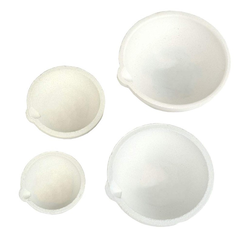LTKJ Set of 4 Crucibles Melting Dishes Ceramic Casting Torch