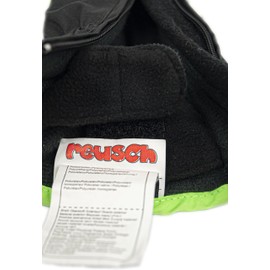 Reusch Baby Ben Mitten Gloves, Black/Neon Green, II