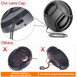 2pcs 52mm Lens Cap Lens Cap Lens Cap Lens Protector