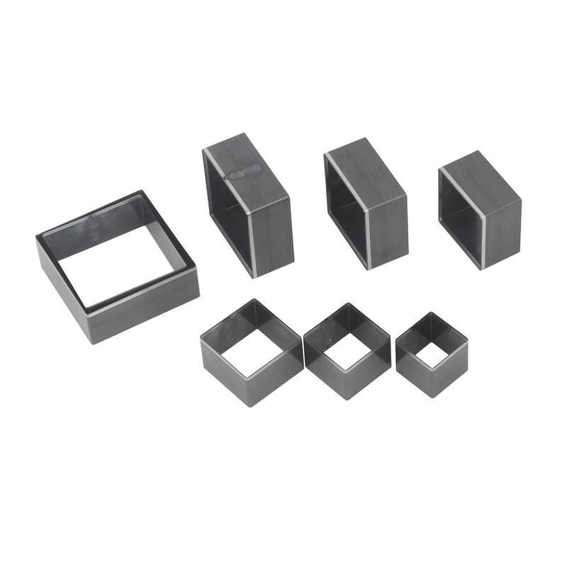 8Pcs Leather Cutting Mold Alloy Steel Square Shape Leather Punching