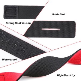 NJCXOLA Pack of 9 Fishing Rod Straps 3 Colours Rod Holder Fishing Accessories Adjustable Velcro Straps with Climbing Closure Rod Bands for Bundling Fishing Rods Badminton Racket Golf Clubs