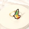 6PCS African Napkin Rings Juneteenth Napkin Rings Set Enamel Africa