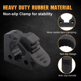 ZAMLIE - Soporte para pala de liberación rápida para camiones, UTV ATV todoterreno, barco y tren, piezas de 4 x 4, soportes de montaje ajustables para manijas de herramientas de 1-1/7 pulgadas a 1-3/7