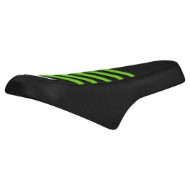 Enjoy Mfg Ridstar Q20 Ebike gripper seat cover by Enjoy mfg  all BLACK w/ GREEN ribs #477